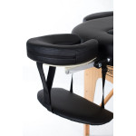 RestPro Vip Oval 2 Black PU Κρεβάτι "PRO" Μασάζ Φυσικοθεραπείας Αισθητικής Βαλίτσα